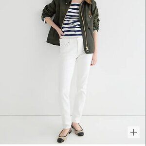 J. Crew 8" toothpick jean in white wash BQ313 Size 29